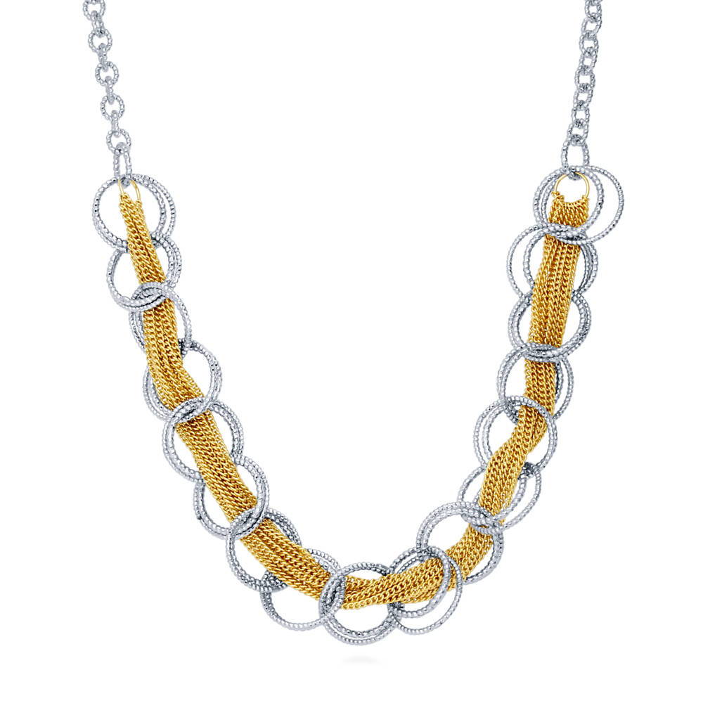 Open Circle Statement Necklace