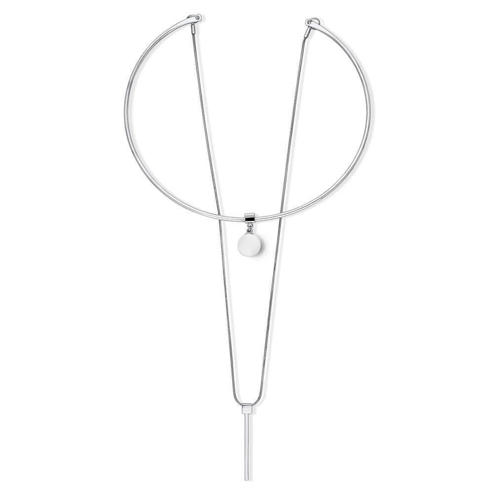 Bar Ball Bead Layered Choker