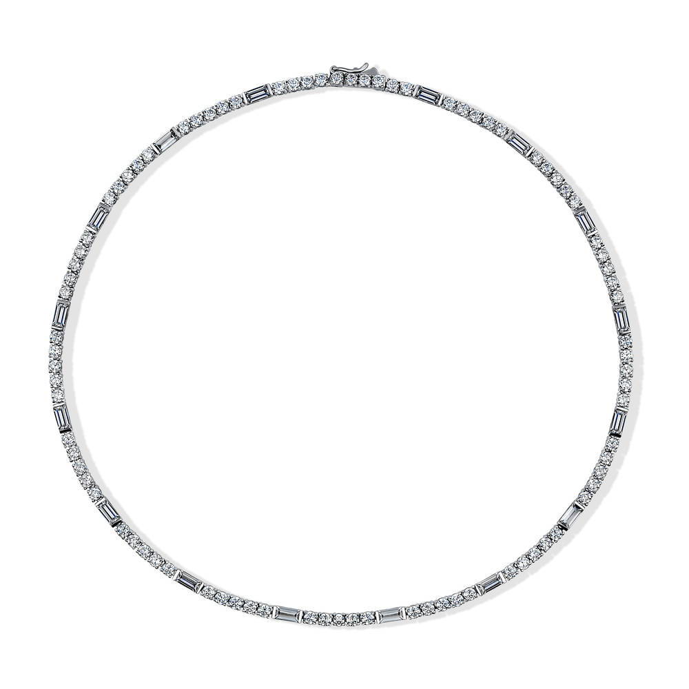 Art Deco CZ Tennis Necklace, 1 of 6