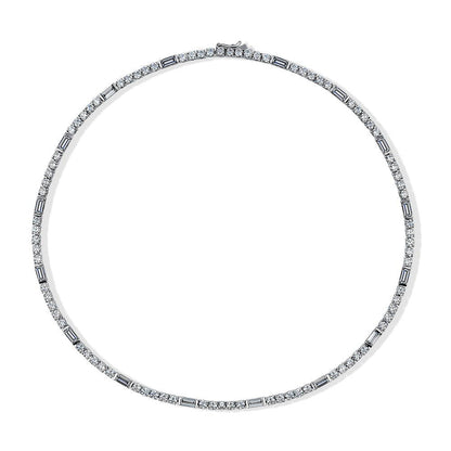 Art Deco CZ Tennis Necklace