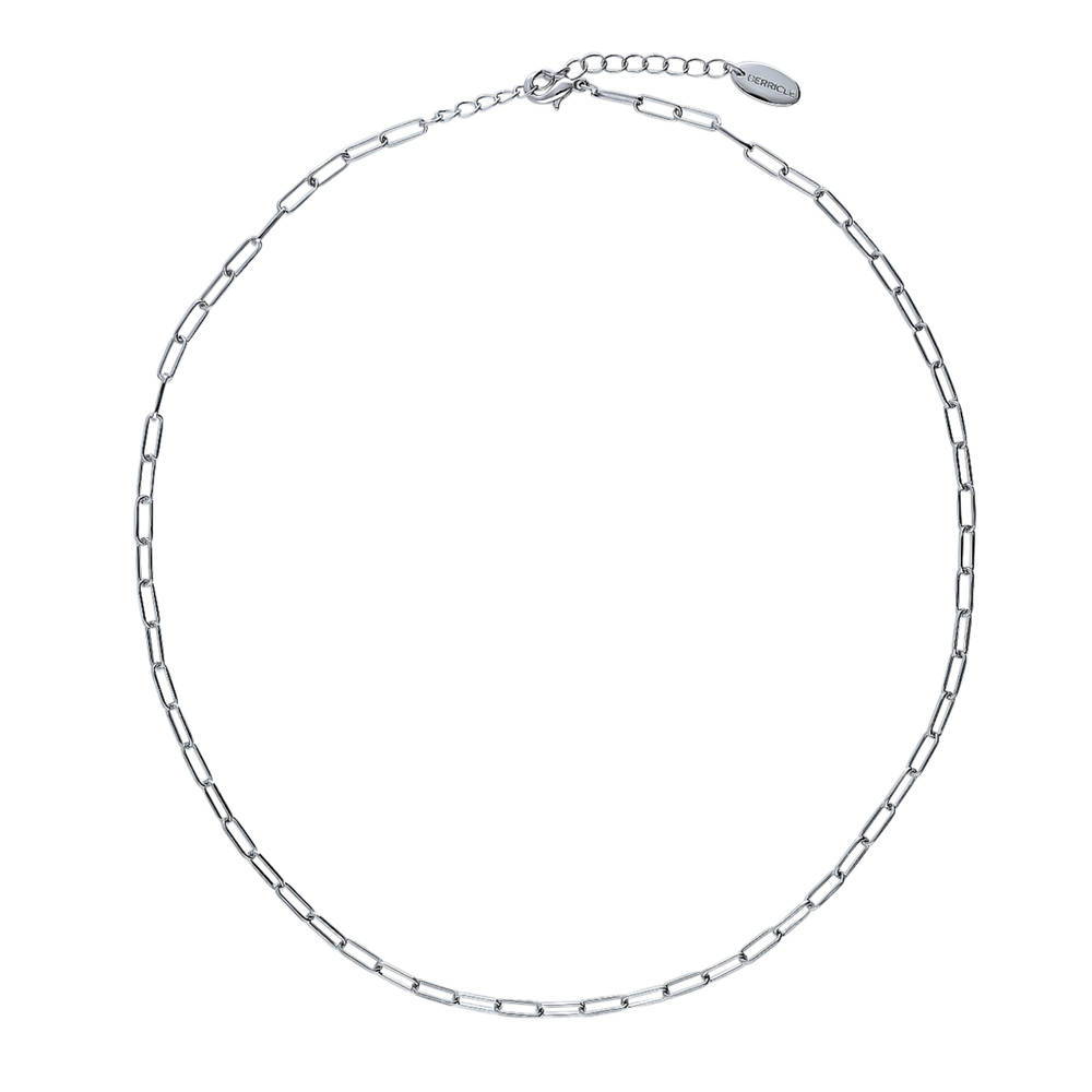 Paperclip Link Chain Necklace 3mm
