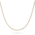 CZ Tennis Choker Necklace Set in Sterling Silver, 3-Piece Style 1