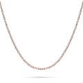 CZ Tennis Choker Necklace Set in Sterling Silver, 2-Piece Style 3