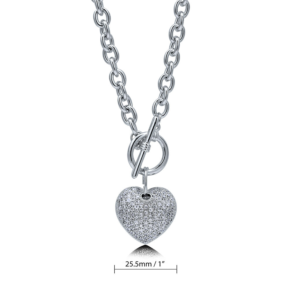 ベリー⭐︎新品未使用⭐︎Heve heart neck all-in-one 5 Point Grooved Heart Necklace – Sarah Hendler