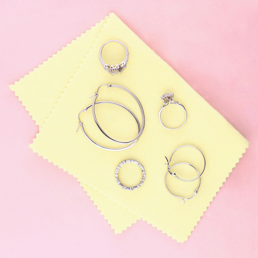 Silver Stone & Band Mix Ring Pack - Lovisa