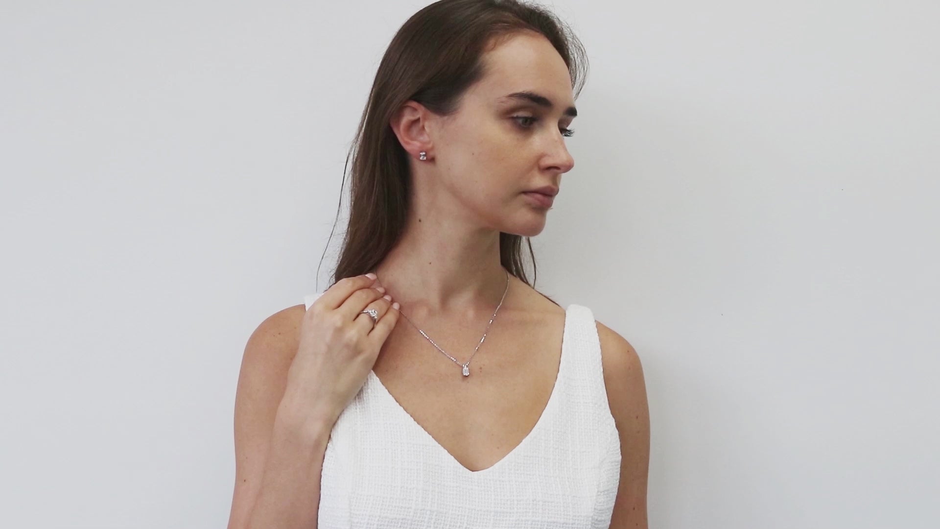 Video Contains 3-Stone Emerald Cut CZ Ring in Sterling Silver. Style Number R1591-01