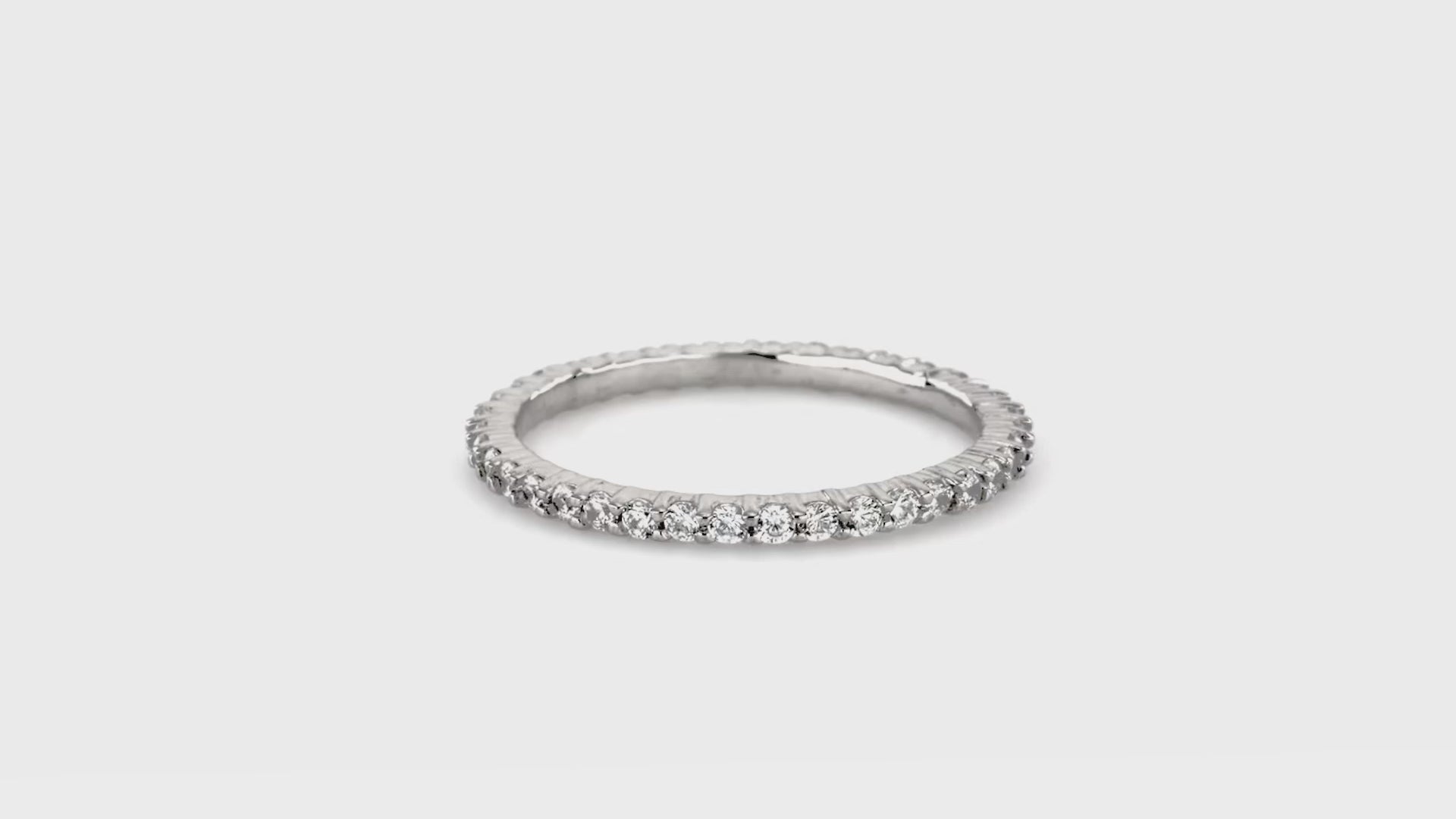 Video Contains Heart Solitaire CZ Ring Set in Sterling Silver. Style Number VR274-02