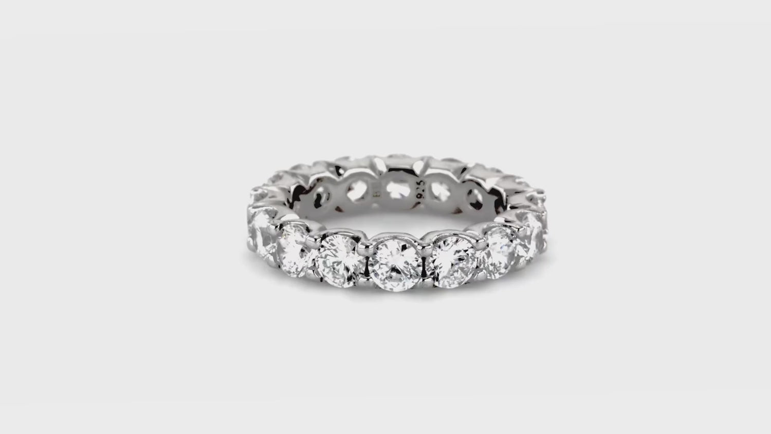 CZ Eternity Ring in Sterling Silver, 4 of 10