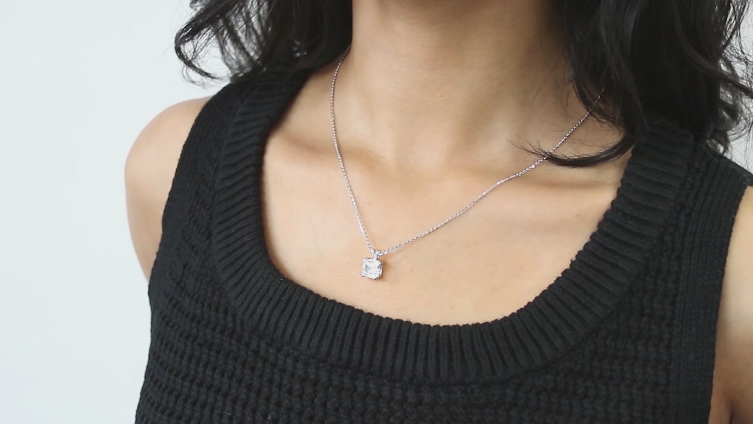 Solitaire CZ Layered Necklace Set in Gold Flashed Sterling Silver, 3 of 16