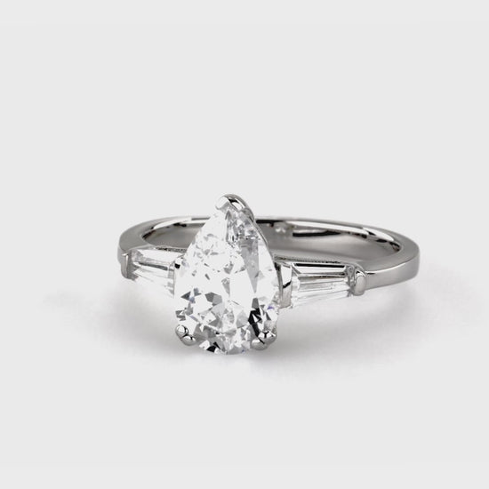 Video Contains 7-Stone Solitaire CZ Ring Set in Sterling Silver. Style Number VR626-01