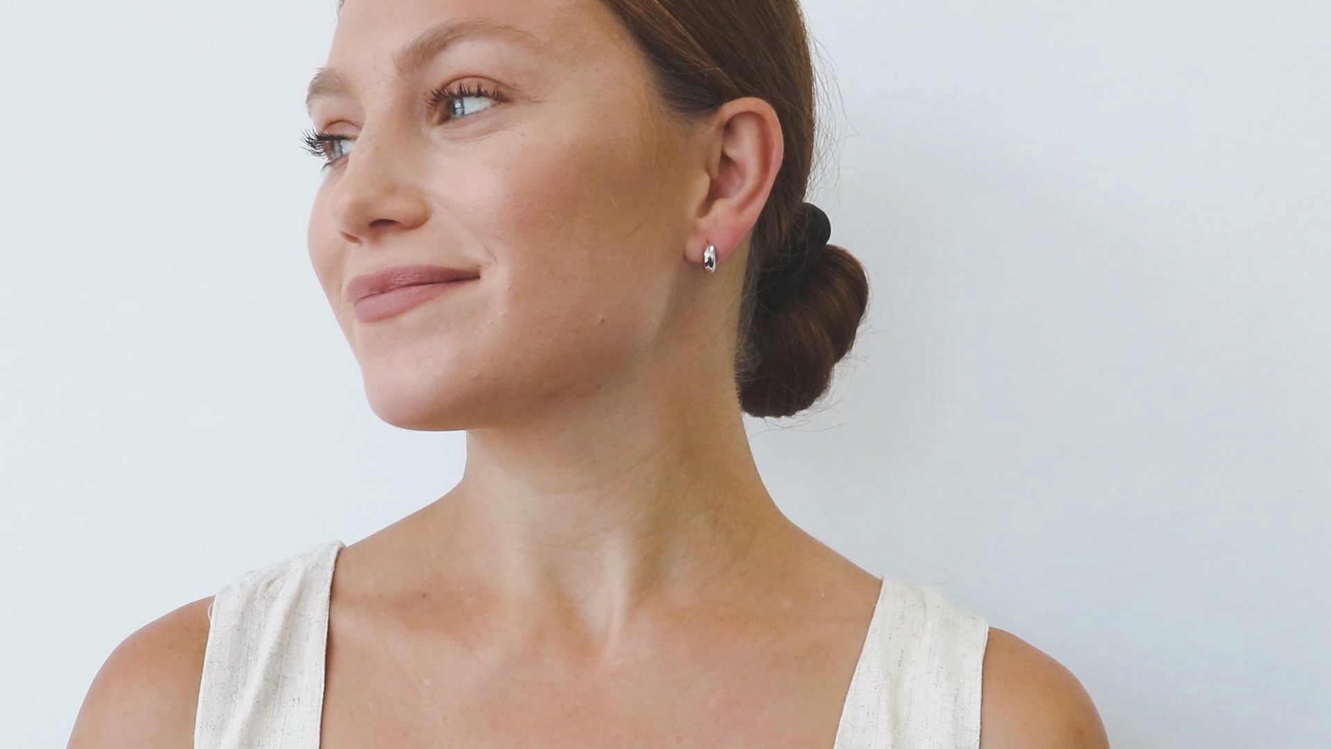 Video Contains Dome Huggie Earrings in Sterling Silver, 2 Pairs. Style Number VS789-01