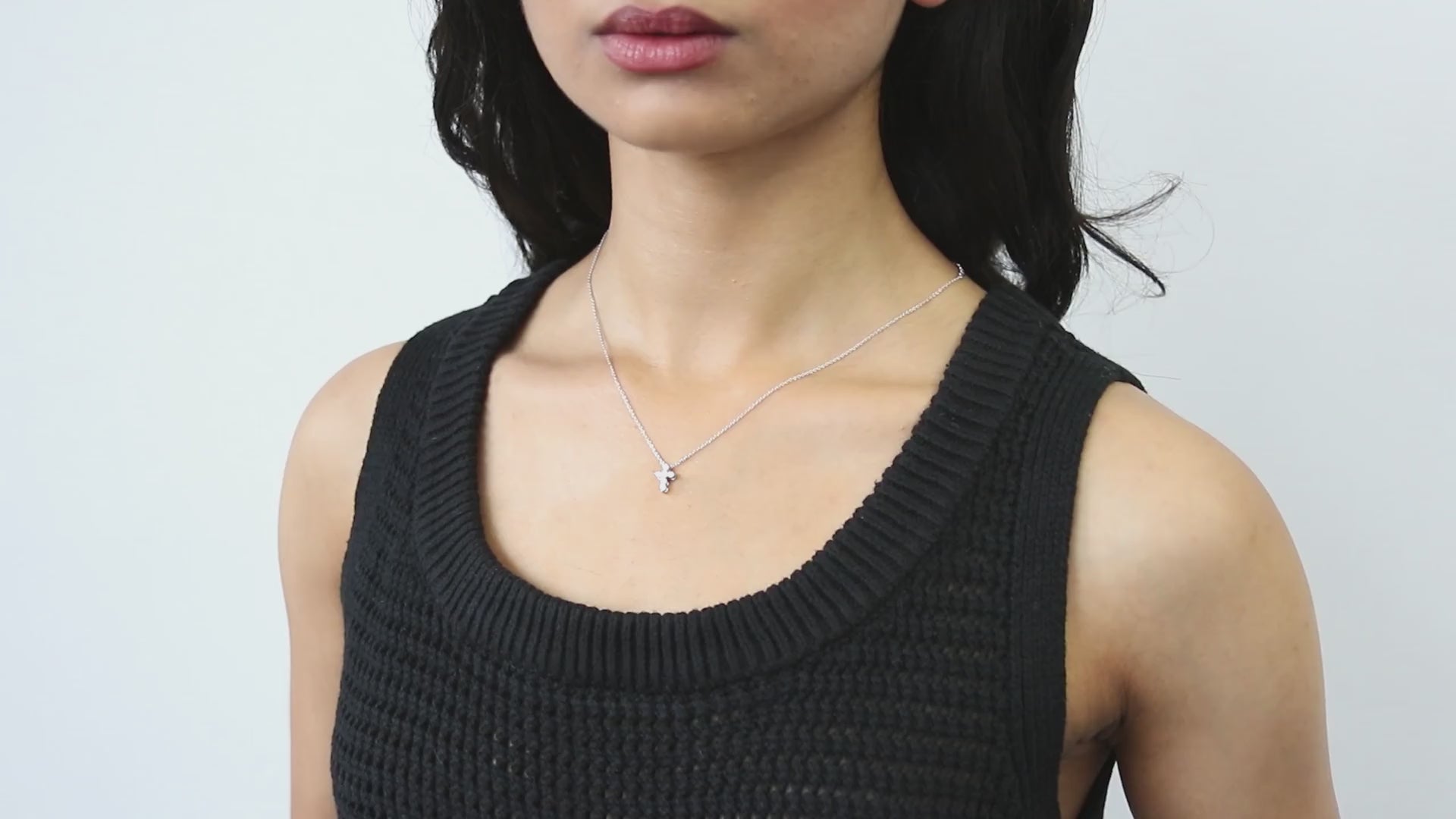 Cross CZ Pendant Necklace in Sterling Silver – BERRICLE