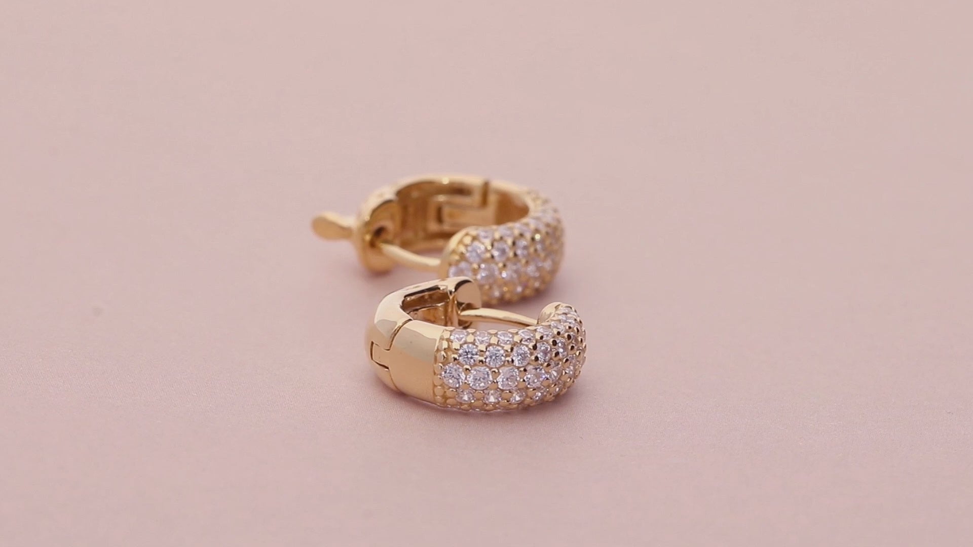Dome Hoop Huggie Earrings