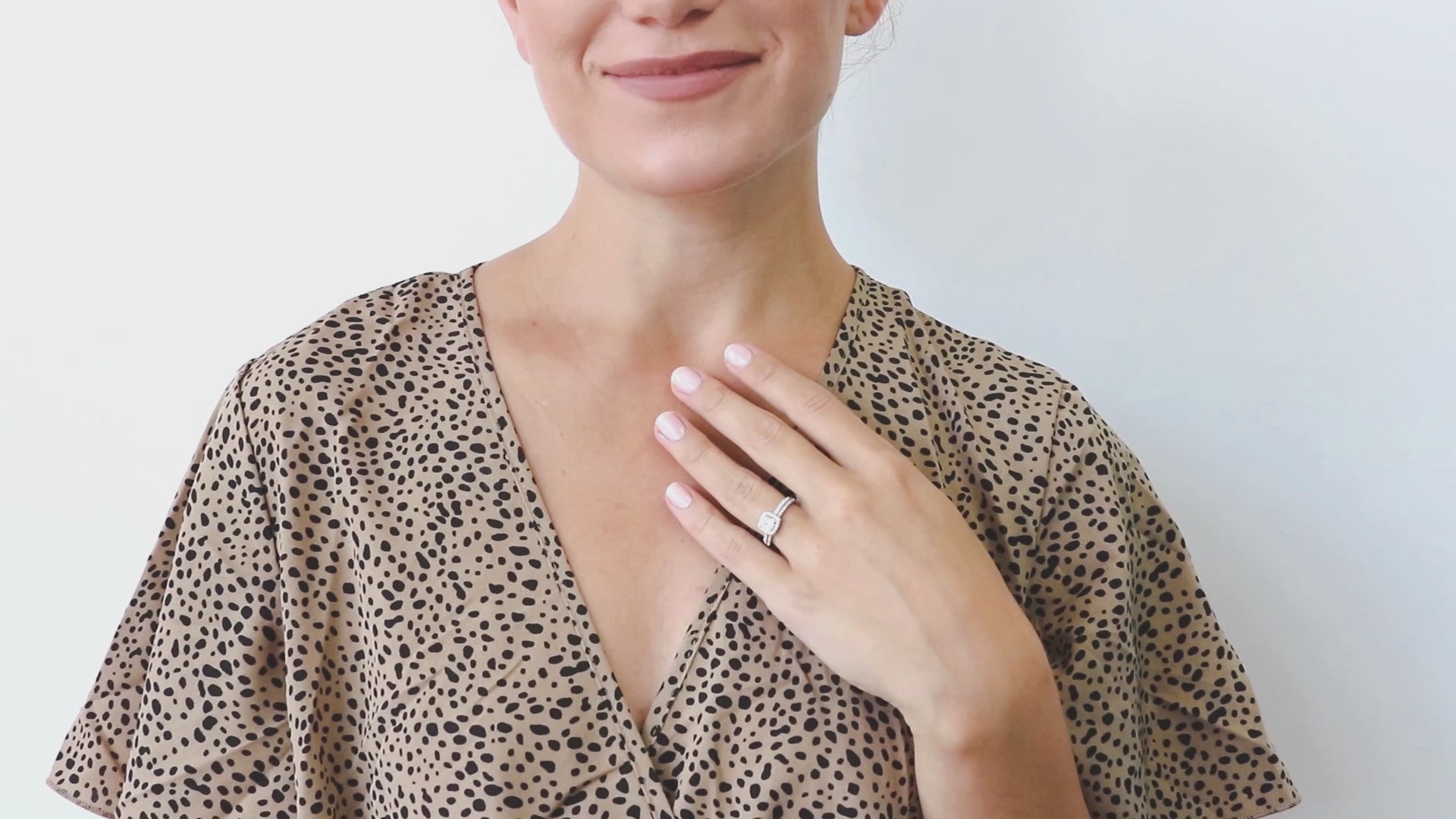 Video Contains Halo Cushion CZ Ring Set in Sterling Silver. Style Number R576-CL