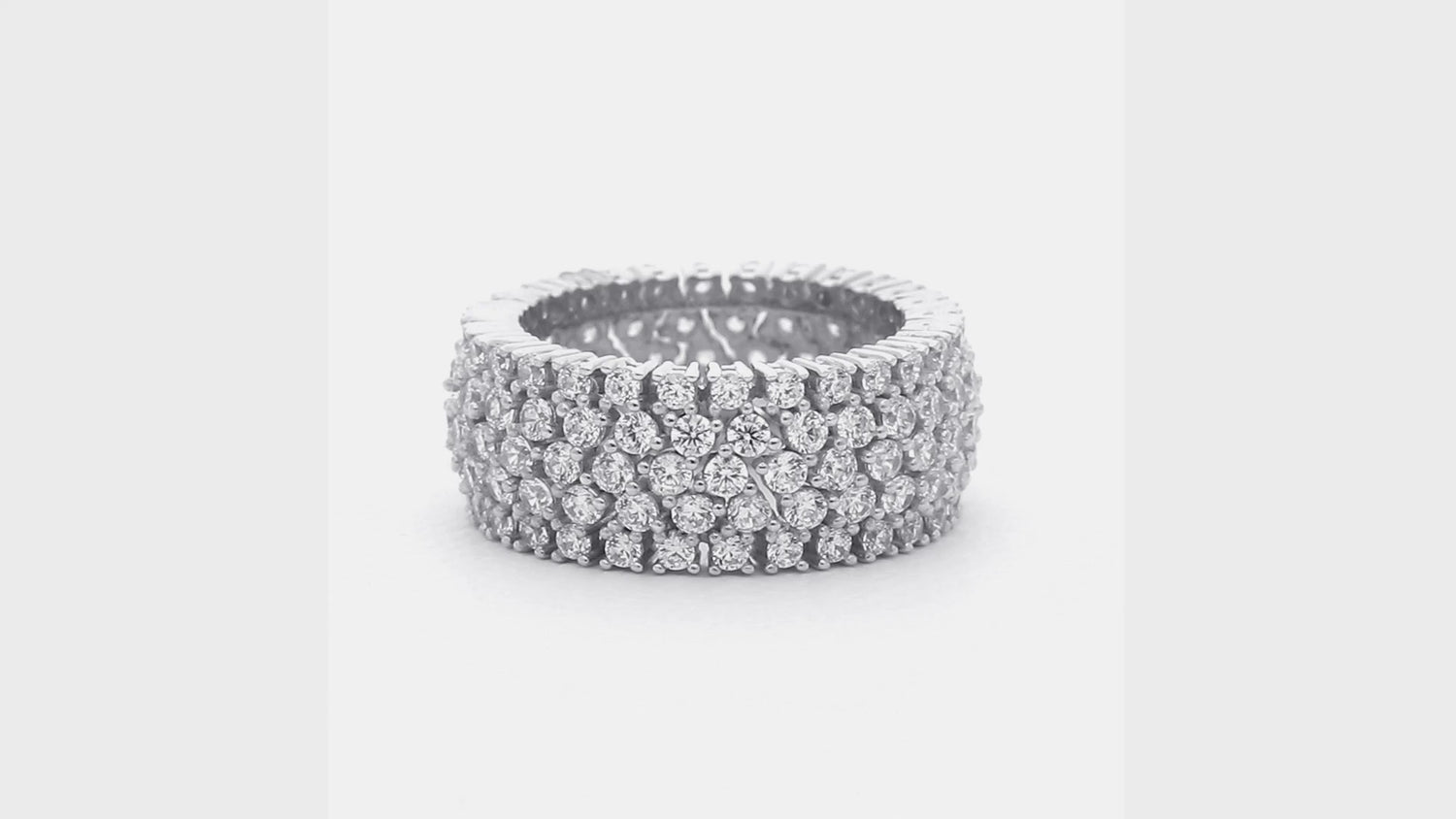 CZ Eternity Ring in Sterling Silver, 4 of 13