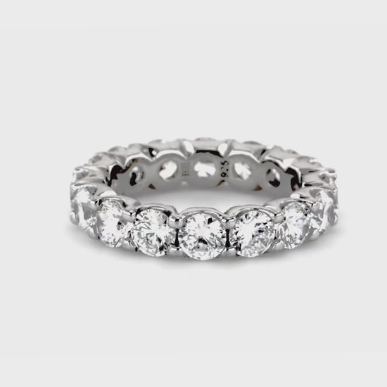 Video Contains CZ Statement Eternity Ring in Sterling Silver. Style Number R1661-03