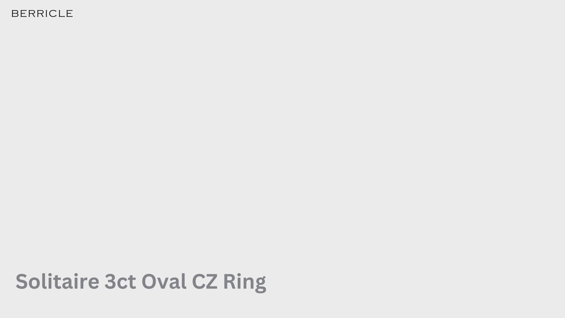 Video Contains Solitaire 3ct Oval CZ Statement Ring Set in Sterling Silver. Style Number VR655-02