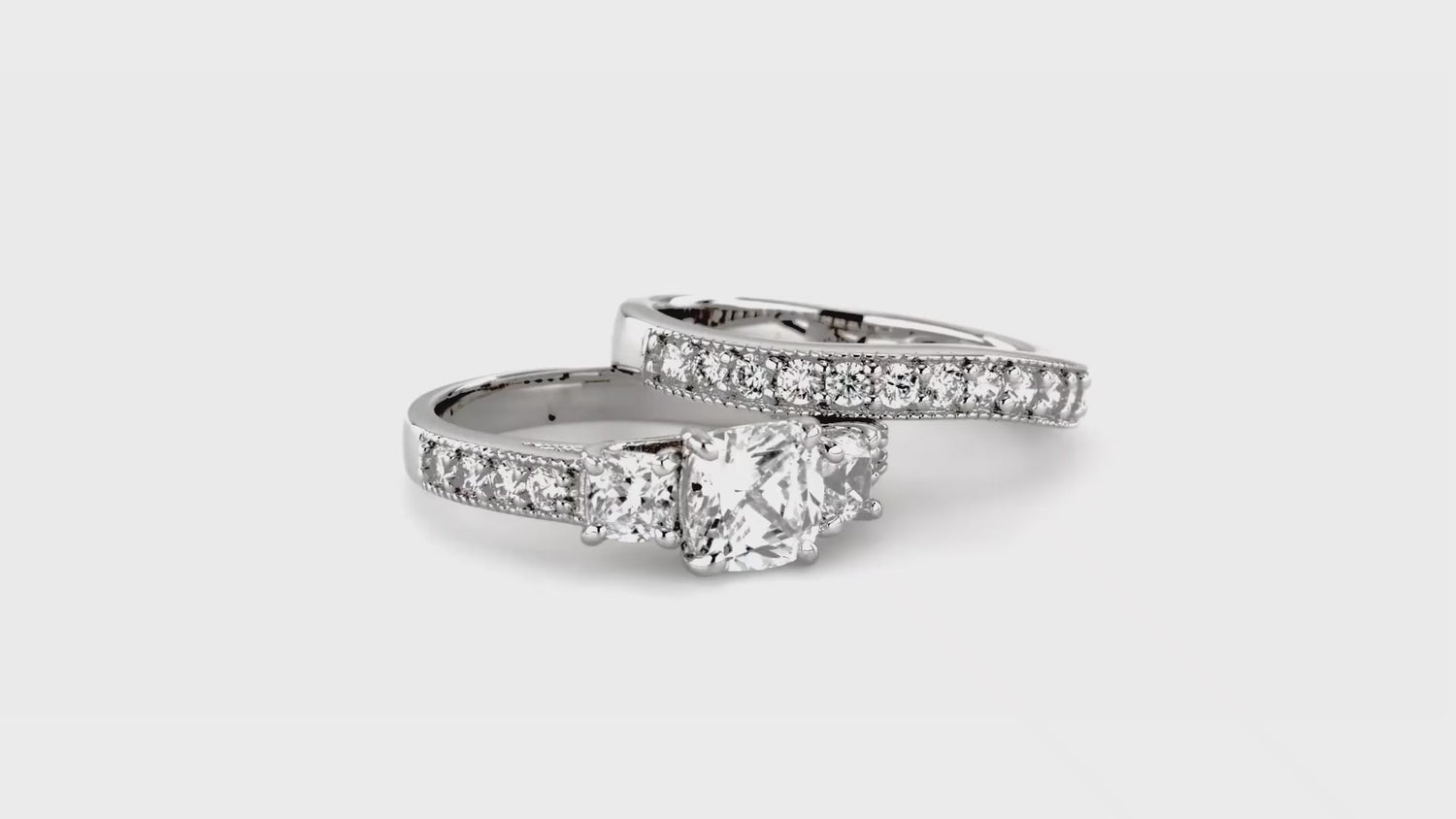Pave CZ Eternity Ring in Sterling Silver, 4 of 20