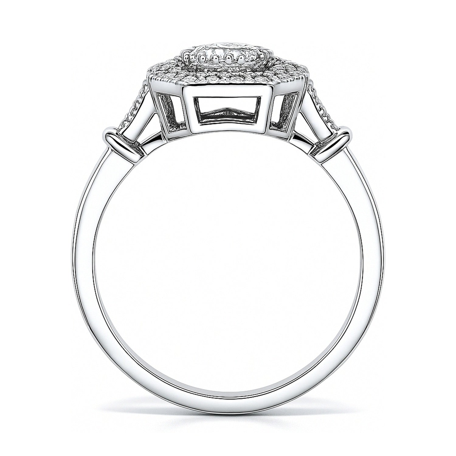 Art Deco CZ Ring in Sterling Silver, 7 of 9