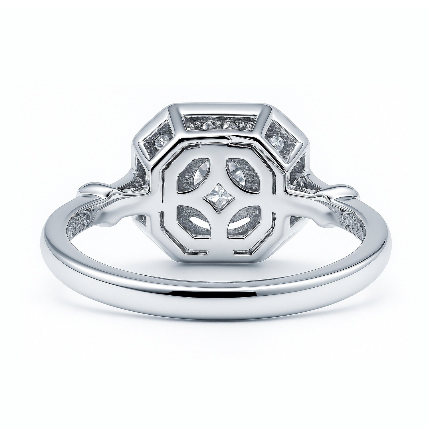 Art Deco CZ Ring in Sterling Silver, 8 of 9