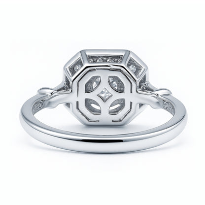 Art Deco CZ Ring in Sterling Silver