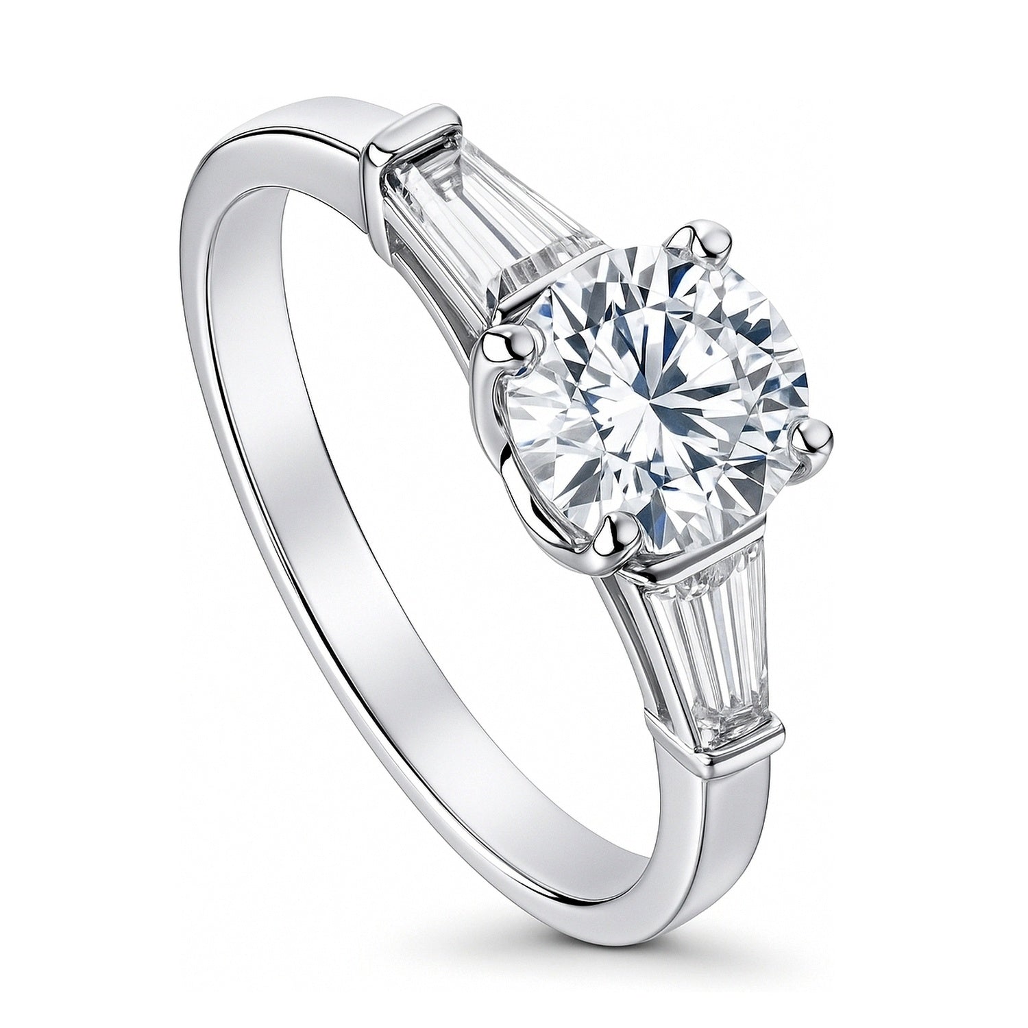 Solitaire 1ct CZ Ring in Sterling Silver, 2 of 8