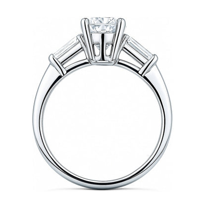 Solitaire 1.8ct Pear CZ Ring in Sterling Silver
