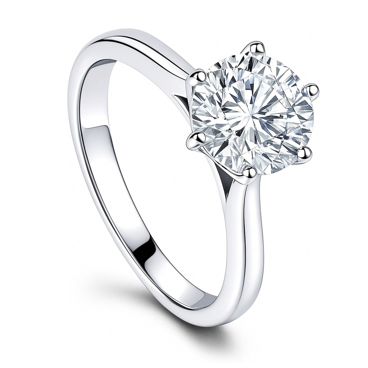Solitaire 2ct CZ Ring in Sterling Silver, 4 of 17
