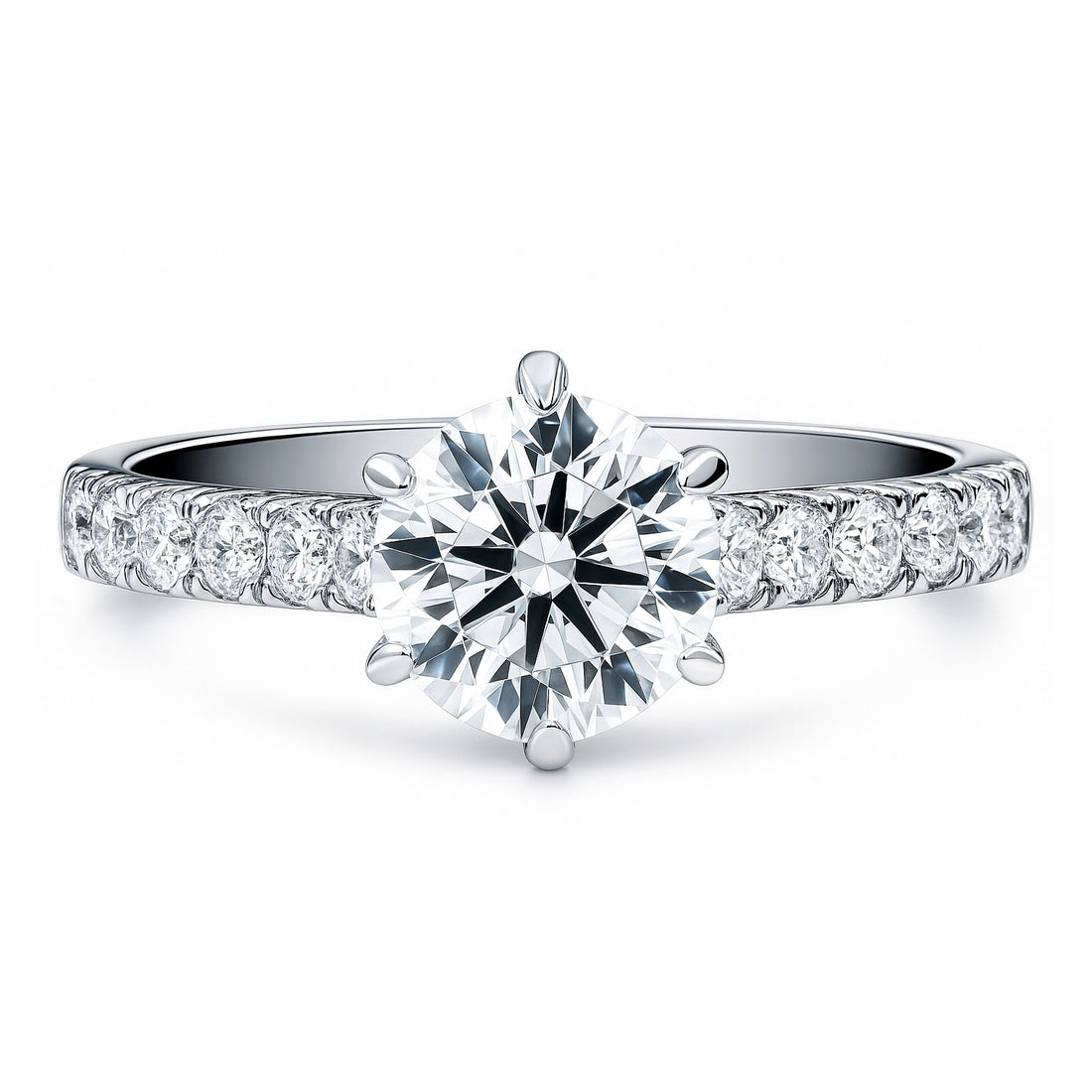Solitaire 1.25ct CZ Ring in Sterling Silver