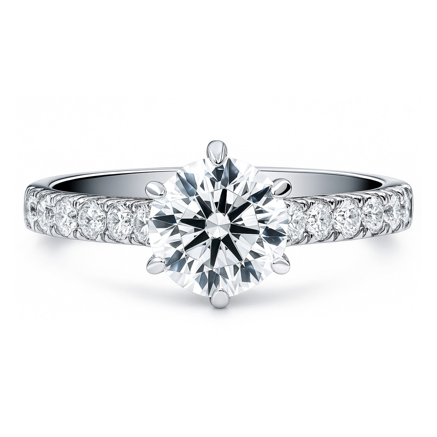 Solitaire 1.25ct CZ Ring in Sterling Silver