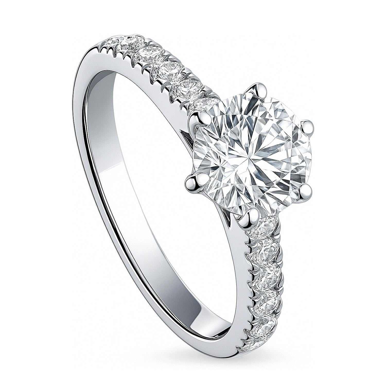 Solitaire 1.25ct CZ Ring in Sterling Silver, 4 of 13