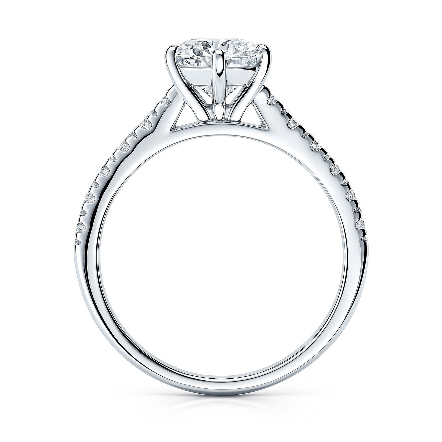 Solitaire 1.25ct CZ Ring in Sterling Silver, 8 of 13