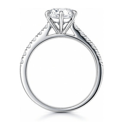 Solitaire 2ct CZ Ring in Sterling Silver