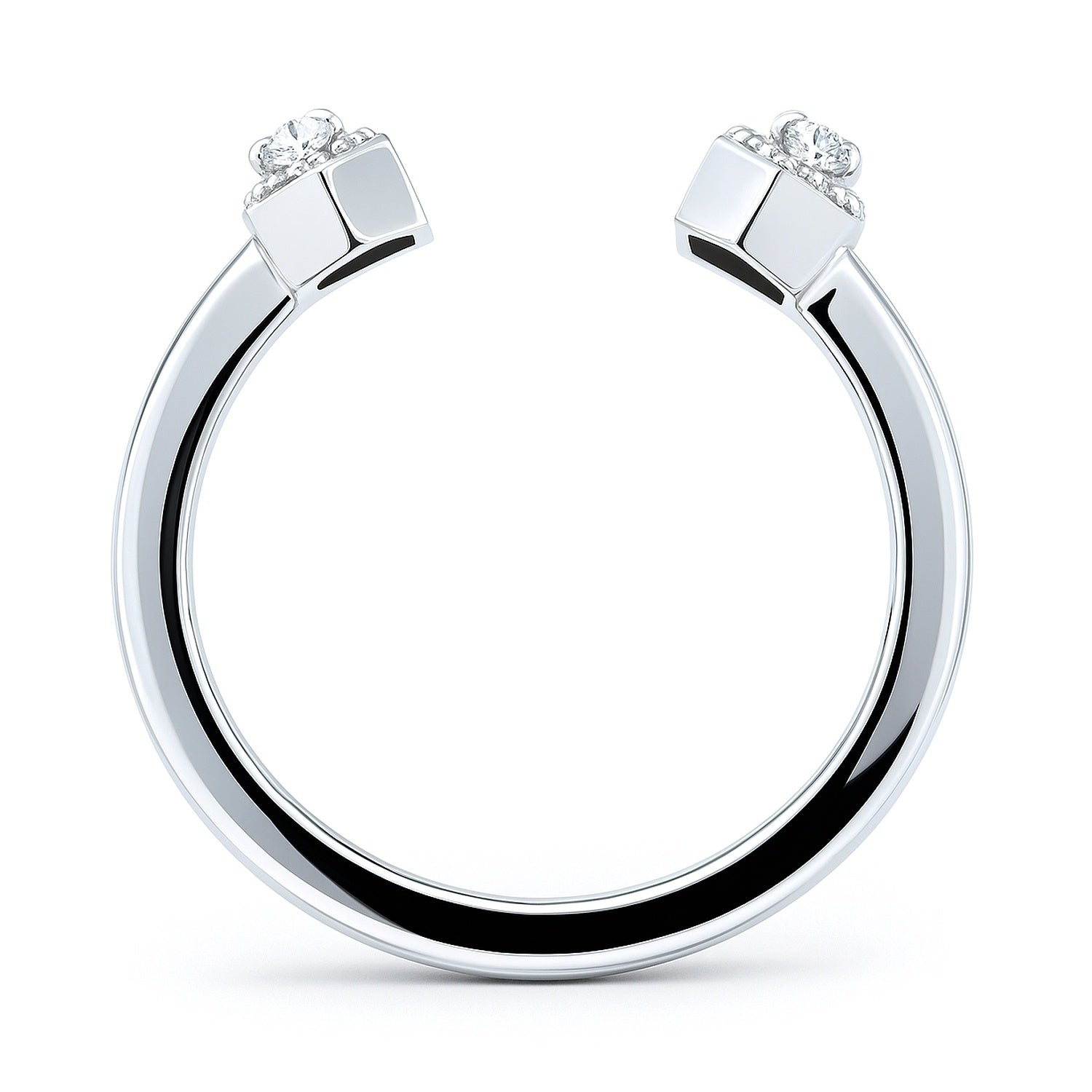 Open Bar CZ Ring in Sterling Silver, 6 of 7