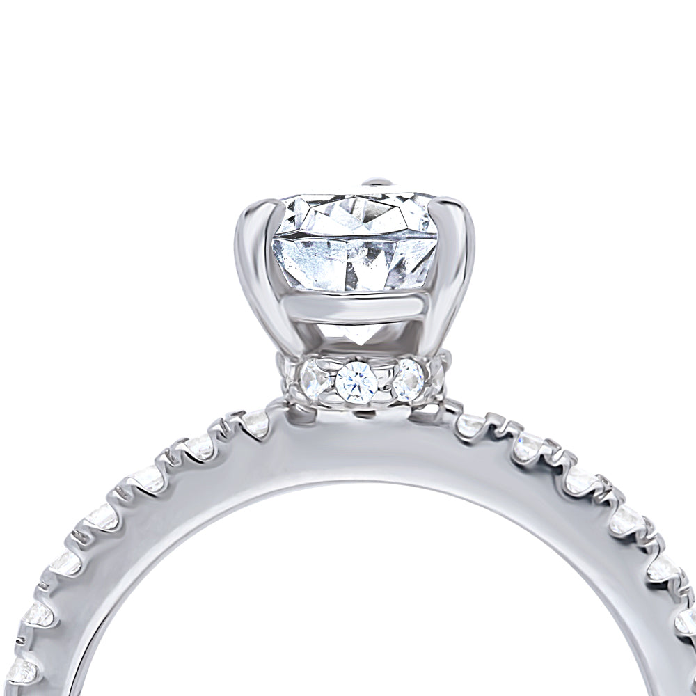 Hidden Halo Style Engagement Rings