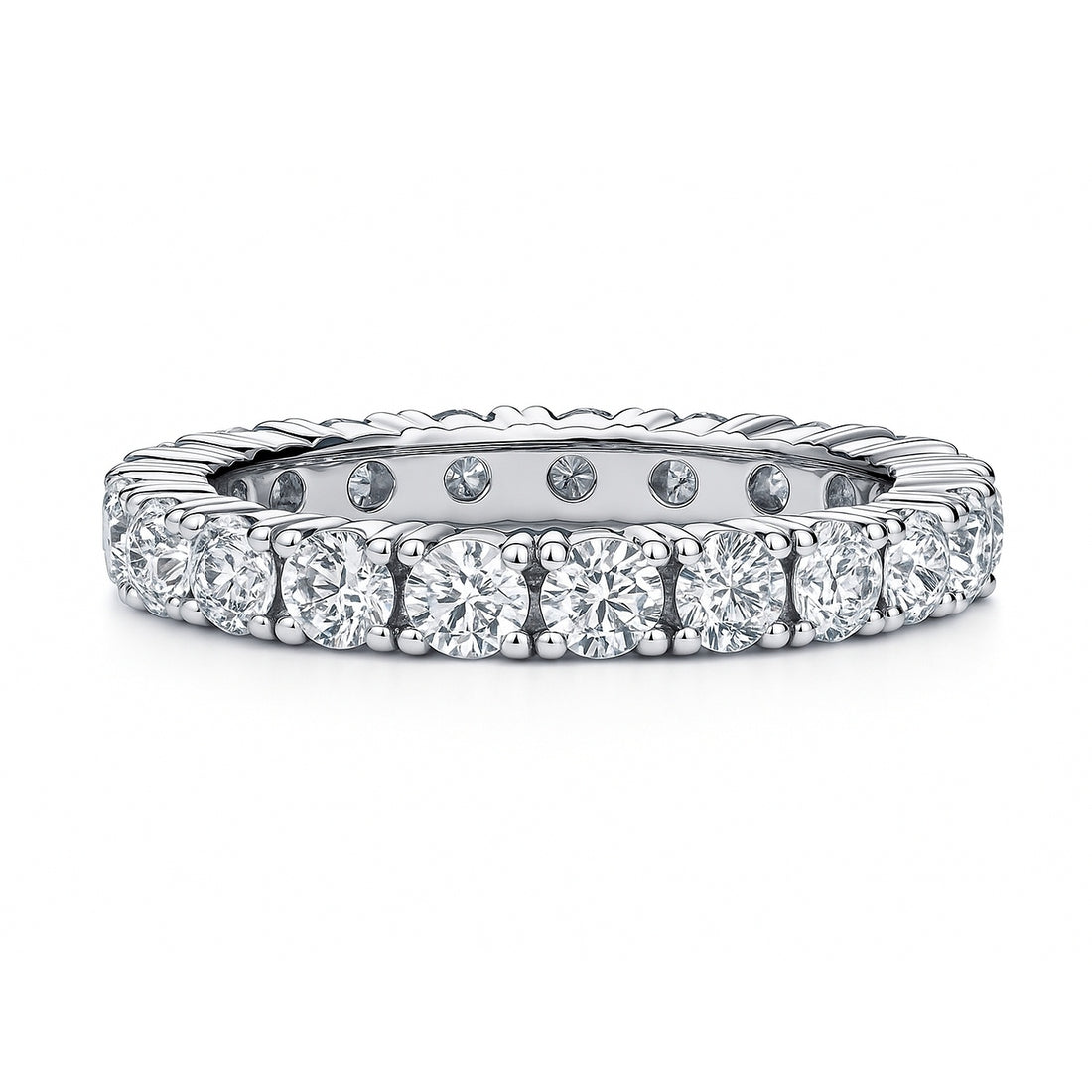 CZ Eternity Ring in Sterling Silver