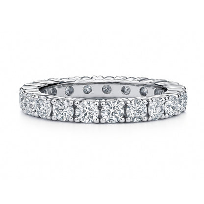 CZ Eternity Ring in Sterling Silver