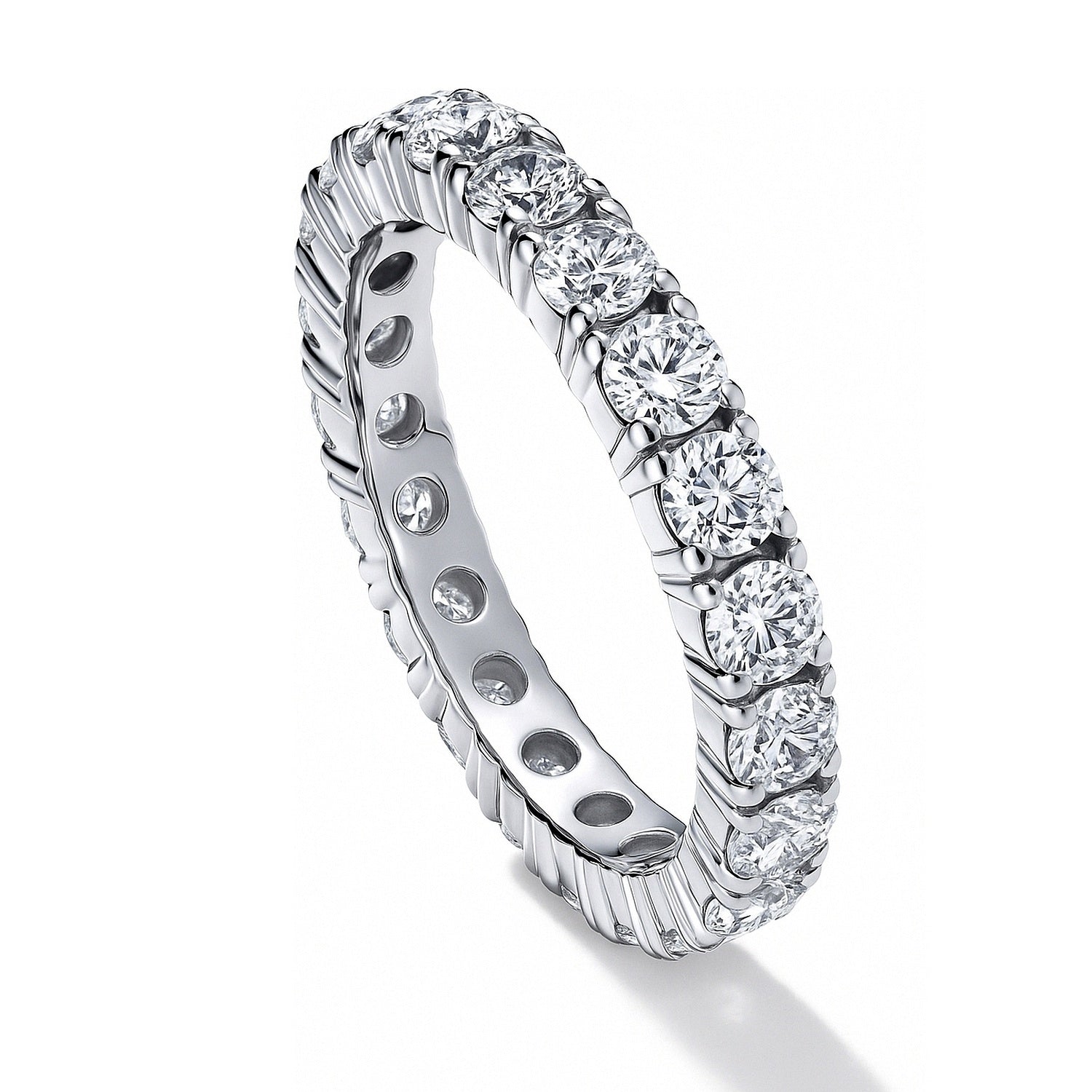 CZ Eternity Ring in Sterling Silver, 4 of 11