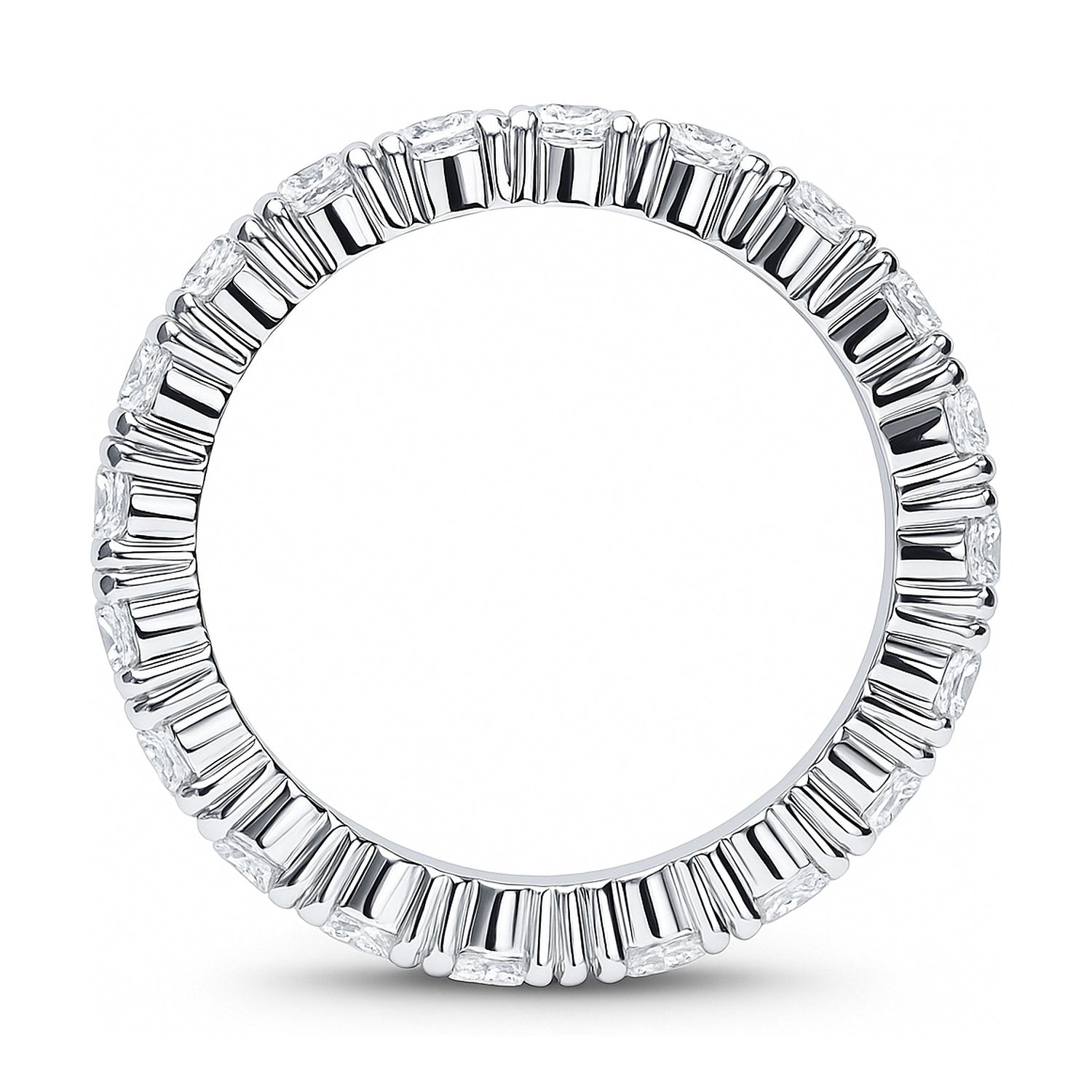 CZ Eternity Ring in Sterling Silver