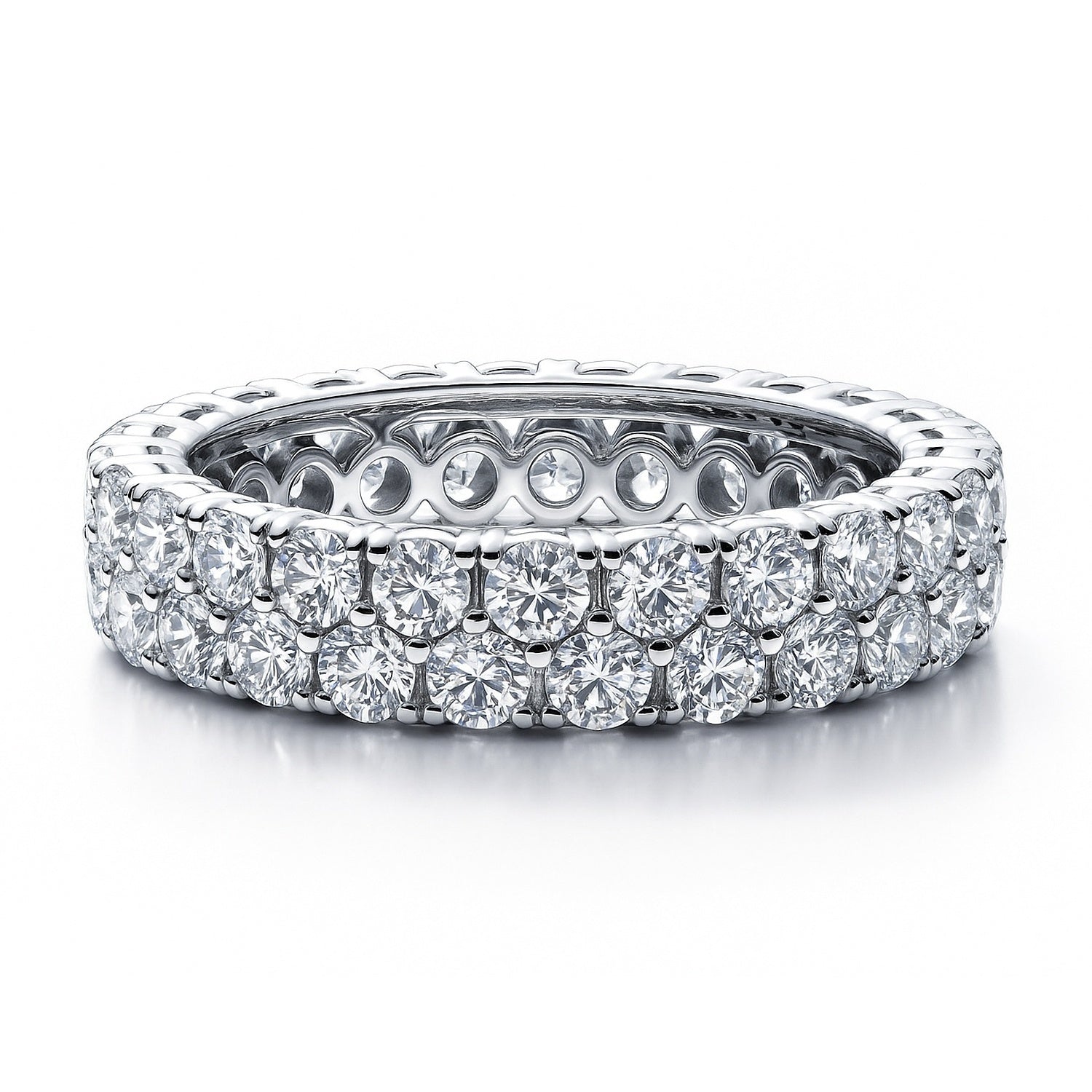 Sterling Silver Pave Set Cubic Zirconia CZ Eternity Ring – BERRICLE
