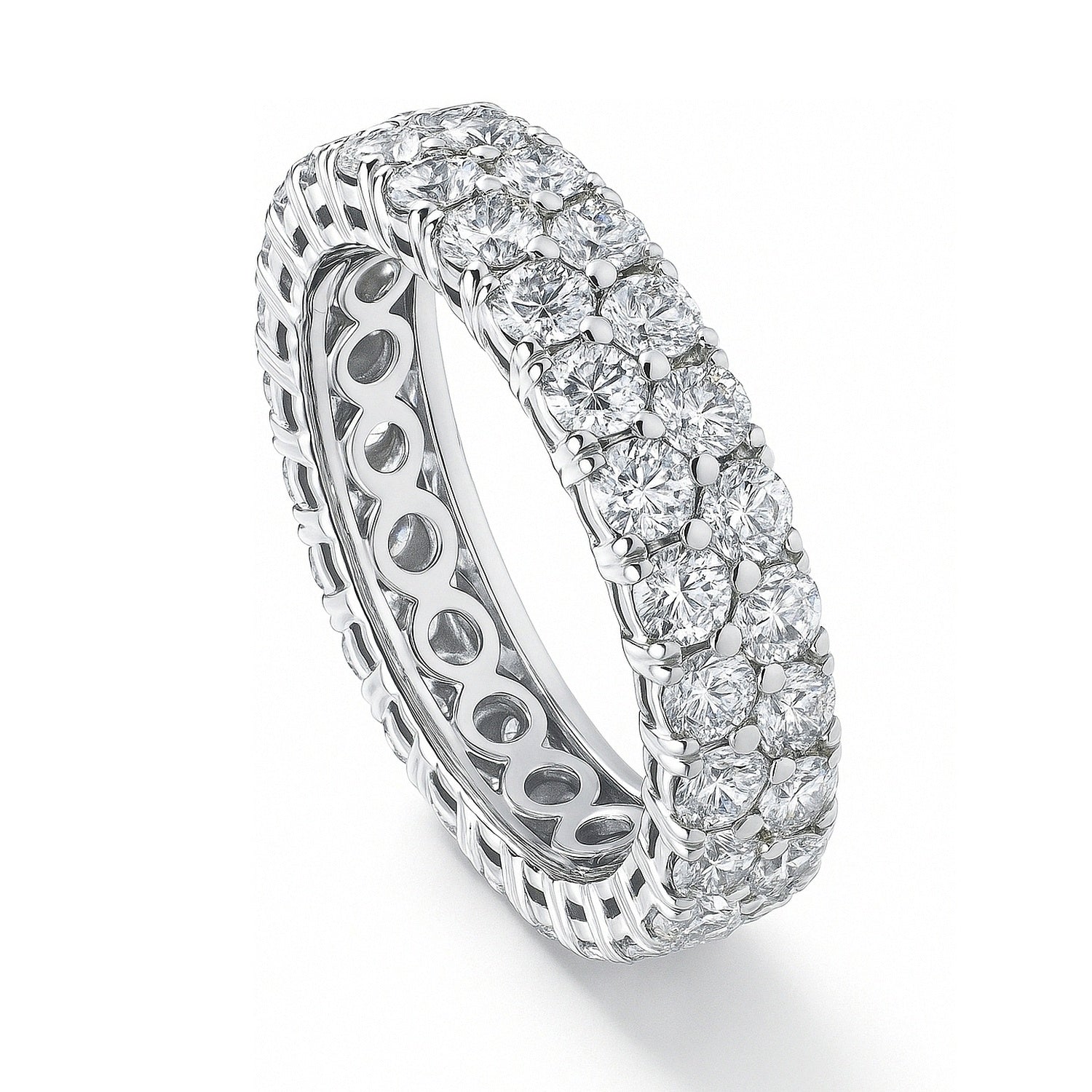 Sterling Silver Pave Set Cubic Zirconia CZ Eternity Ring – BERRICLE