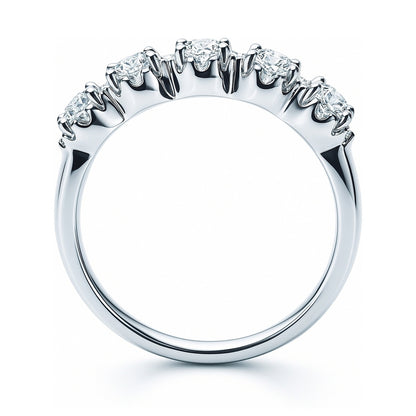 5-Stone CZ Band in Sterling Silver