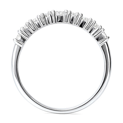 Art Deco CZ Eternity Ring in Sterling Silver