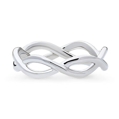 Woven Band in Sterling Silver