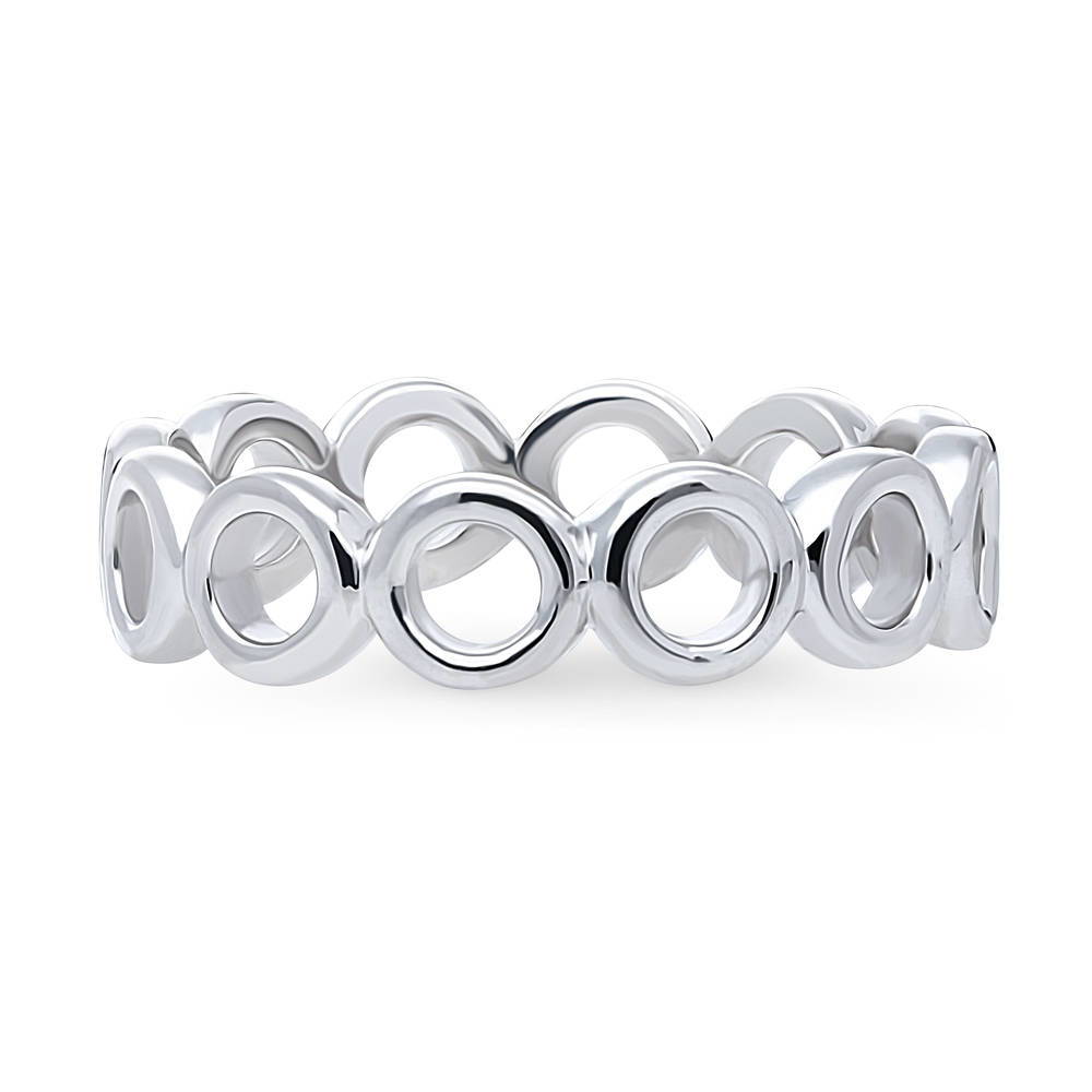 Bubble Open Circle Band in Sterling Silver, 1 of 9