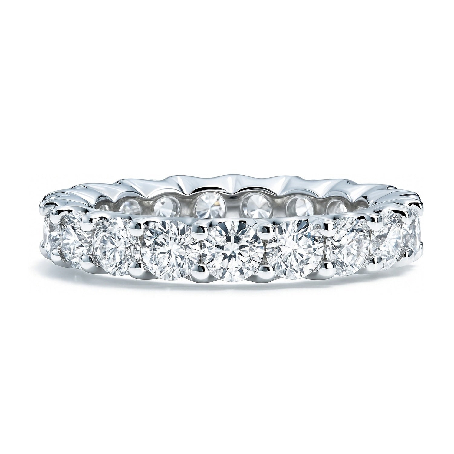 CZ Eternity Ring in Sterling Silver