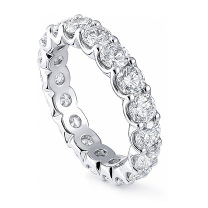 CZ Eternity Ring in Sterling Silver