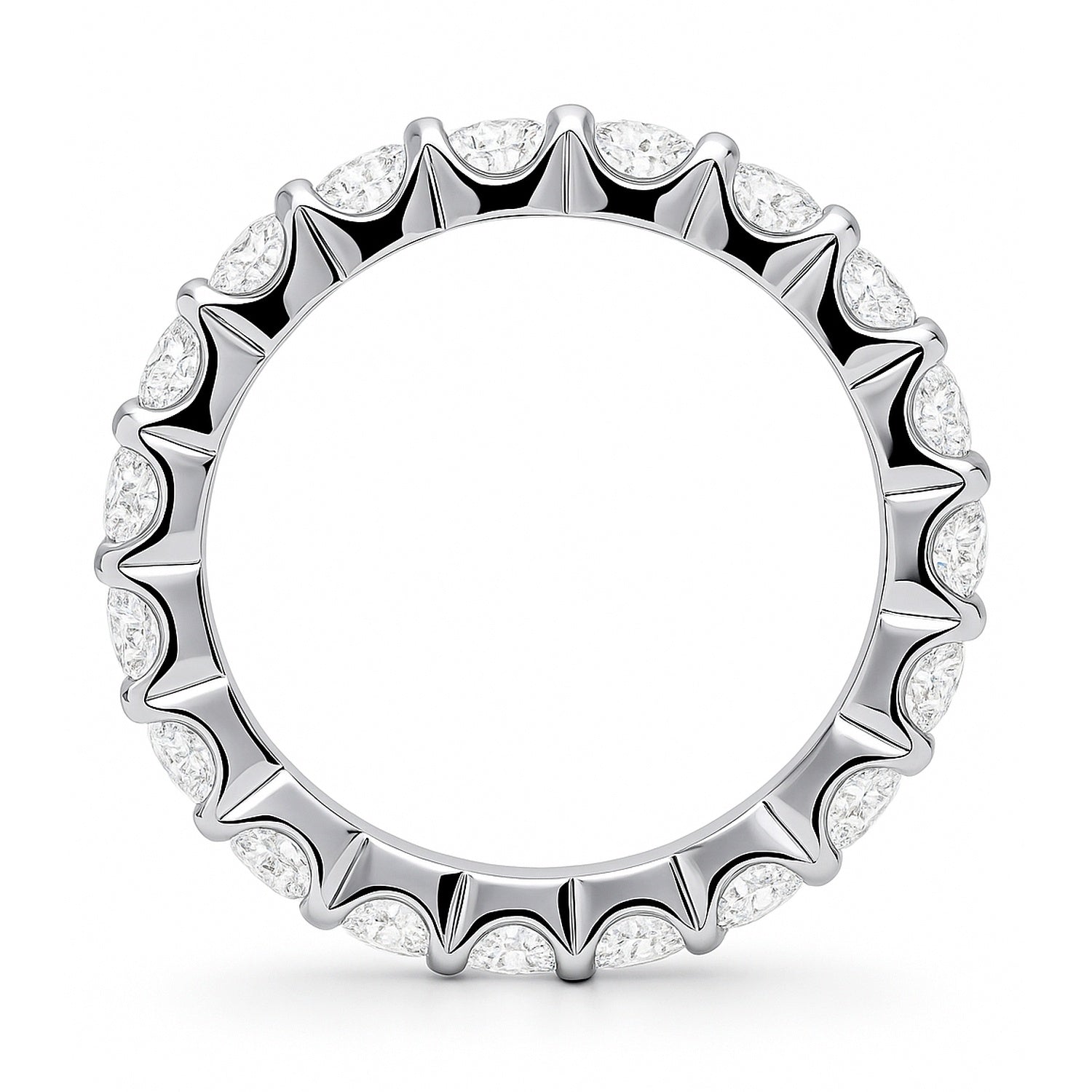 CZ Eternity Ring in Sterling Silver