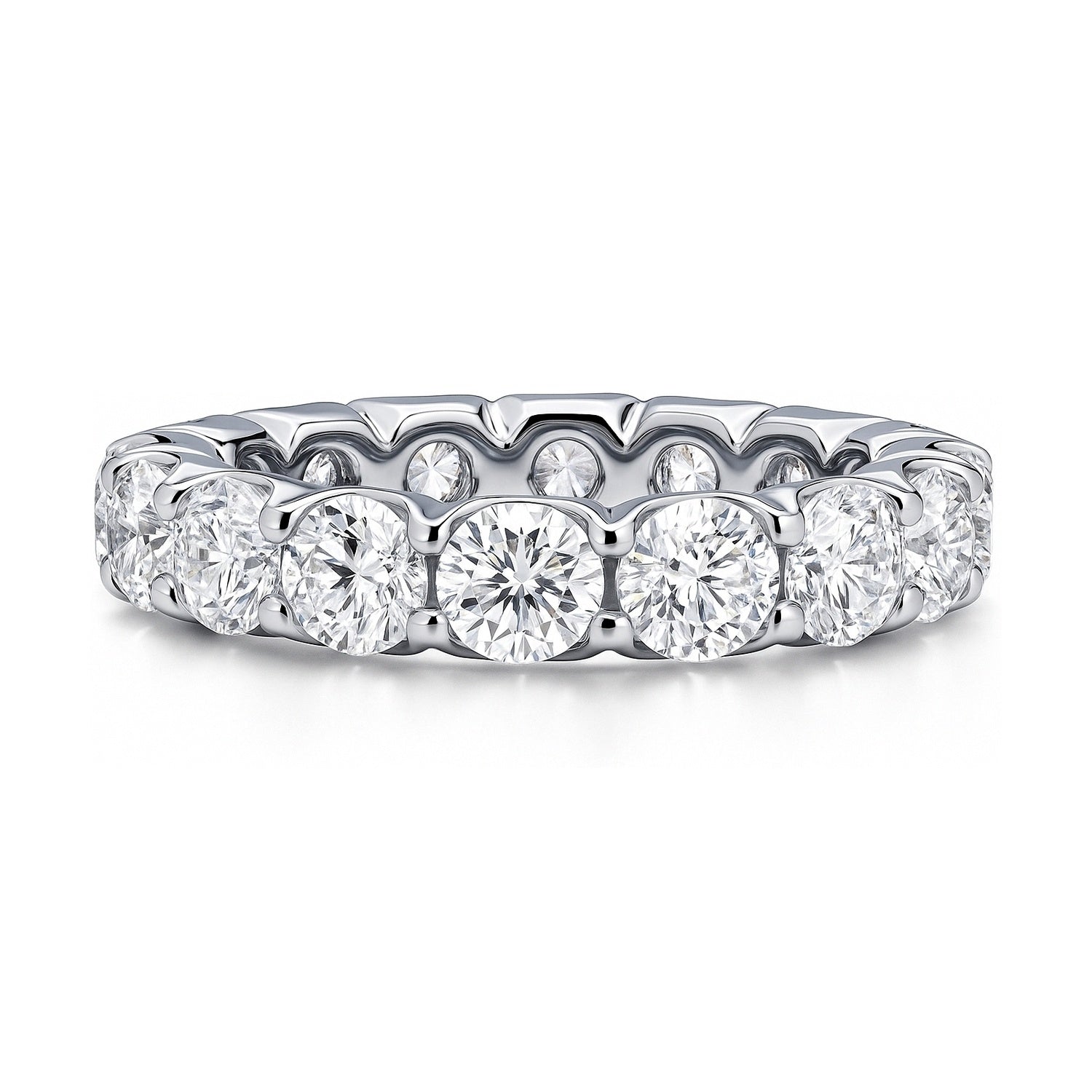 CZ Eternity Ring in Sterling Silver
