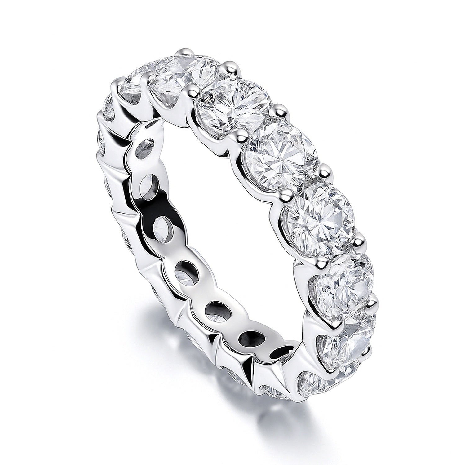 CZ Eternity Ring in Sterling Silver, 4 of 10